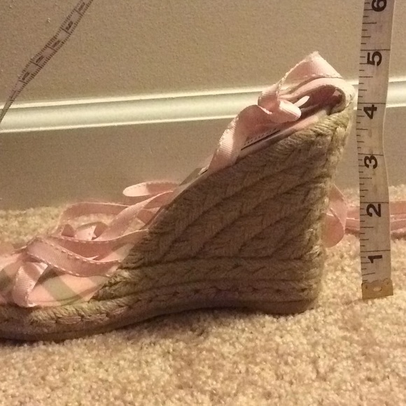 Tommy Girl tie around ankles wedges Sandals - Picture 5 of 6